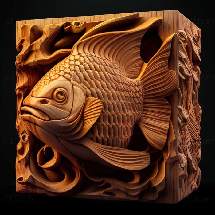 3D model Bodywork fish cube (STL)